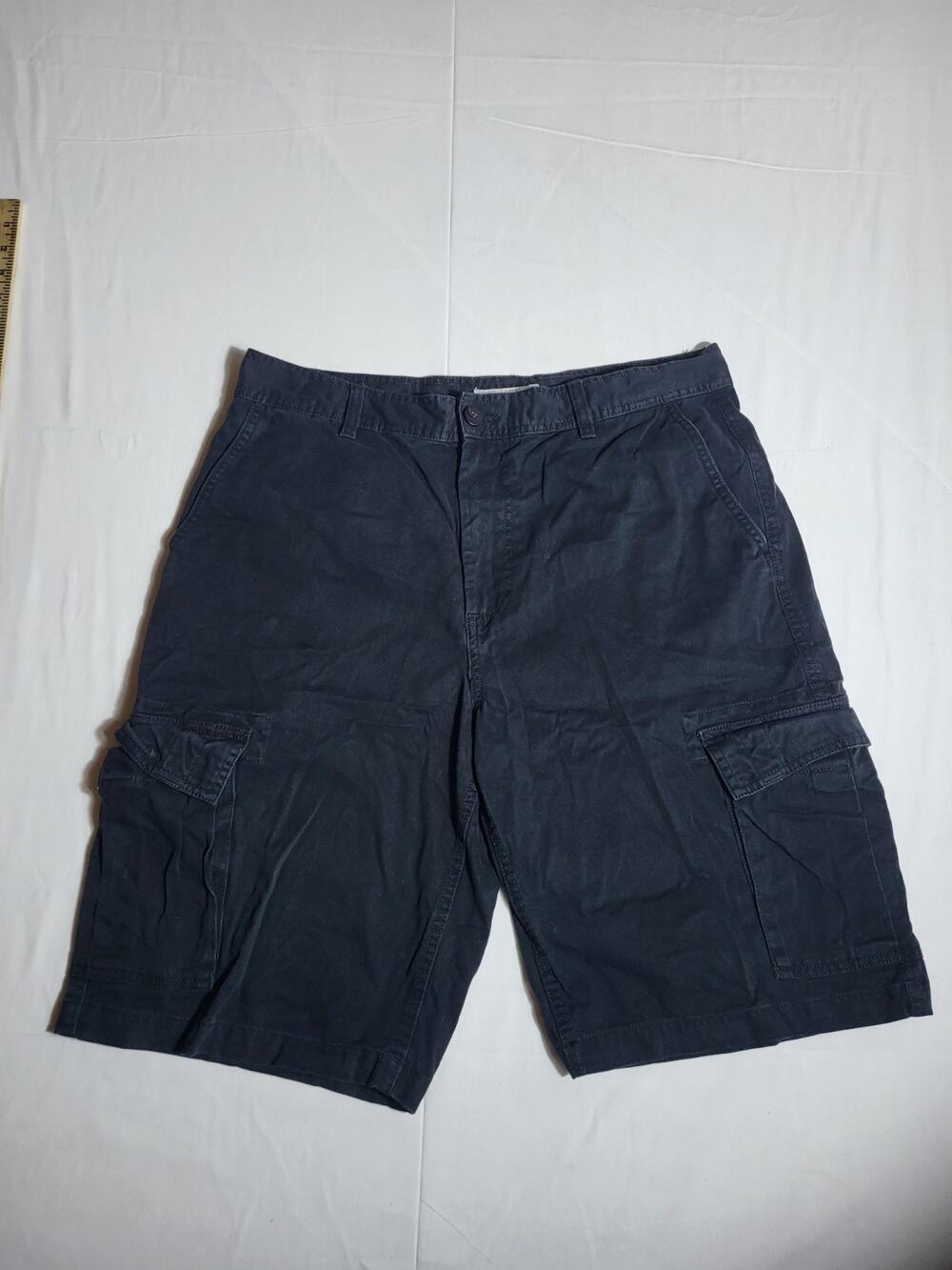 Urban Pipeline Mens Cargo Shorts Navy Blue Size 36 Cotton Utility Outdoor Casual